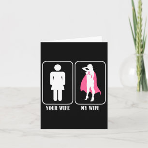 Uw vrouw, mijn vrouw, man Bewustzijn borstkanker Kaart