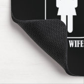 Uw vrouw, mijn vrouw, man Bewustzijn borstkanker Muismat (Hoek)