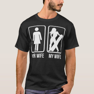 Uw vrouw Mijn vrouw Snowboarder Shirt - raad voor 