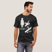 Uw vrouw Mijn vrouw Snowboarder Shirt - raad voor (Voorkant volledig)
