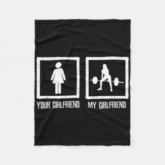 Uw vs Mijn Vriendin Bodybuilding Fitness Workout Fleece Deken