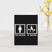 Uw vs Mijn Vriendin Bodybuilding Fitness Workout Kaart (Gele Bloem)