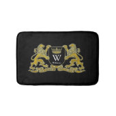 Uw wapenschild monogram en kleur badmat (Voorkant)