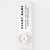 Uw website Business Event Welkom Spandoek (Verticaal)