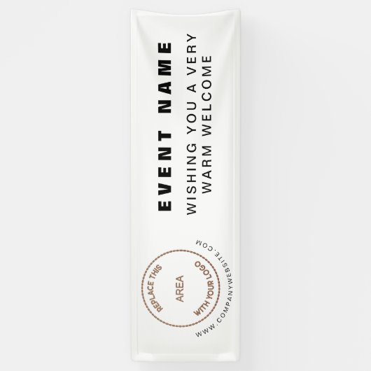 Uw website Business Event Welkom Spandoek (Verticaal)