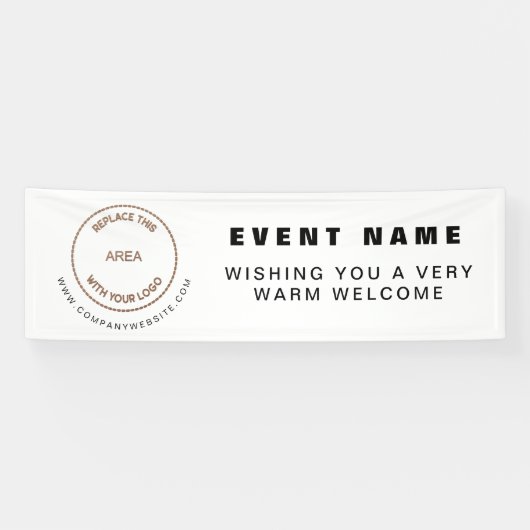 Uw website Business Event Welkom Spandoek (Horizontaal)