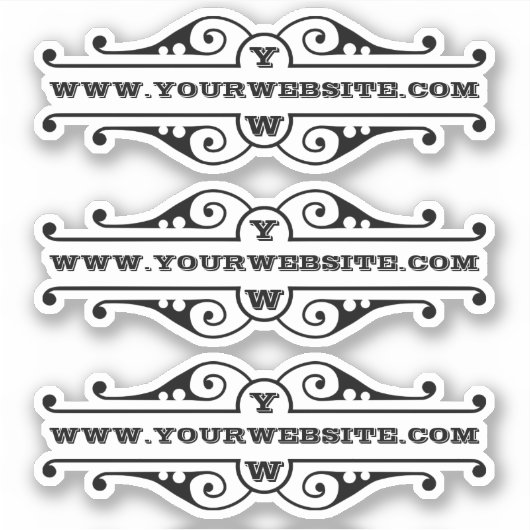 Uw website sticker (Voorkant)