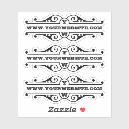 Uw website sticker (Vel)