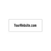 Uw website-URL zakelijke tekst Sjabloon Zelfinktende Stempel (Design)