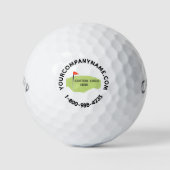 Uw website voor de bevordering van Logo Custom Com Golfballen (Voorkant)