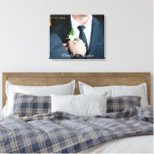 UW WEDDING PHOTO aangepaste tekst verpakt canvas (Insitu (Slaapkamer))