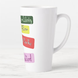 "Uw weg naar de oplossing" Schattige ontwerp. Best Latte Mok