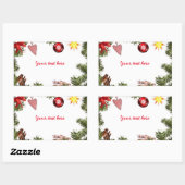 Uw wensen rechthoekige sticker (Vel)