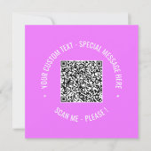 Uw Wenskaart voor het scannen van Info-tekstkleure Kaart (Voorkant)