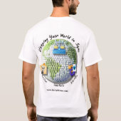 Uw wereld in synchronisatie houden t-shirt (Achterkant)