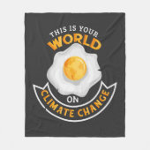 Uw Wereldmilieuprotestactie tegen klimaatveranderi Fleece Deken (Voorkant)