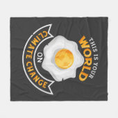 Uw Wereldmilieuprotestactie tegen klimaatveranderi Fleece Deken (Voorkant (Horizontaal))