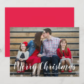 Uw wintergroet-feestdag fotokaart feestdagenkaart (Voorkant / Achterkant)