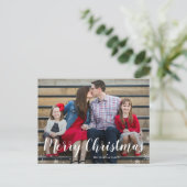 Uw wintergroet vakantie ansichtkaart feestdagenkaart (Staand voorkant)