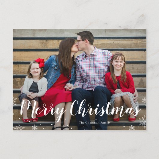 Uw wintergroet vakantie ansichtkaart feestdagenkaart (Voorkant)