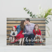 Uw Wintergroet Vakantiefoto Kaart (Staand voorkant)