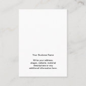 Uw witte Ketting voor zakelijk Logo Visitekaartje (Achterkant)