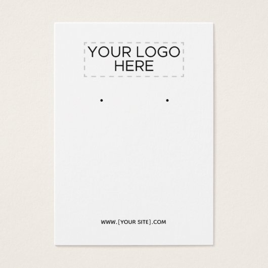 Uw witte Logo-oorspong Visitekaartje (Voorkant)