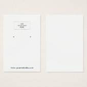 Uw witte Logo-oorspong Visitekaartje (Voorkant /achterkant)