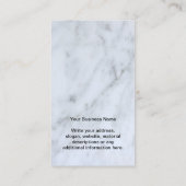 Uw witte marmer die Logo verdient Visitekaartje (Achterkant)