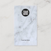 Uw witte marmer die Logo verdient Visitekaartje (Voorkant)