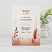 Uw woestijn rustieke Boho herfst Ombre bruine brui Kaart (Staand voorkant)