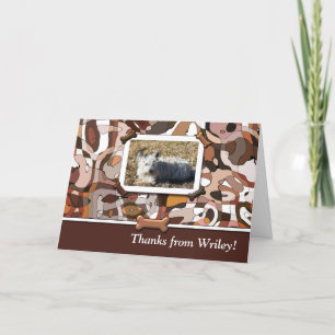 UW Wonder Dog aangepaste foto Bedankkaart