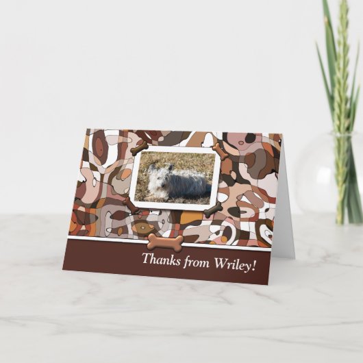 UW Wonder Dog aangepaste foto Bedankkaart (Voorkant)