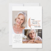 Uw woningen waren klaar voor Roos Gold Sympathie f Bedankkaart (Voorkant)