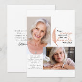 Uw woningen waren klaar voor Roos Gold Sympathie f Bedankkaart (Voorkant / Achterkant)