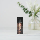 Uw woord is een Lamp..-Bladwijzer Mini Visitekaartje (Staand voorkant)