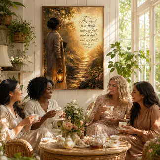 Uw woord is een lamp voor mijn voet Christelijk Poster