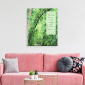 Uw Woord is een lamp voor mijn voeten Canvas Afdruk (Insitu (Woonkamer))