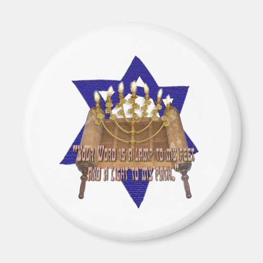 Uw woord is een lamp voor mijn voeten magneet (Voorkant)