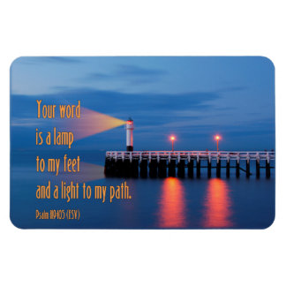 Uw woord is een lichte psalm 119:105 Bijbelversie Magneet