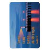 Uw woord is een lichte psalm 119:105 Bijbelversie Magneet (Verticaal)