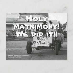 Uw woorden en foto's grappige opkomst aankondigingskaart