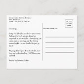 Uw woorden en foto's grappige opkomst aankondigingskaart (Achterkant)