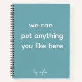 Uw woorden gepersonaliseerd Notitieboek (Voorkant)