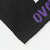 Uw woorden Houding Acties Paarse lint Overdosis Fleece Deken (Hoek)
