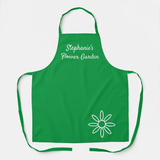 Uw woorden over  groen en wit geluid schort (Voorkant)