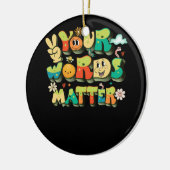 Uw woorden stemmen overeen met de taal van de spra keramisch ornament (Links)