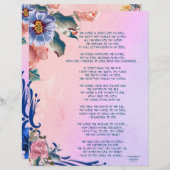 Uw Word Poetry/Writing-papier op maat (Voorkant / Achterkant)