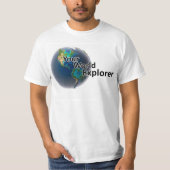 Uw World Explorer Mannelijk T-shirt (Voorkant)