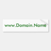 Uw www.Domain.Name-ontwerp hier Bumpersticker (Voorkant)